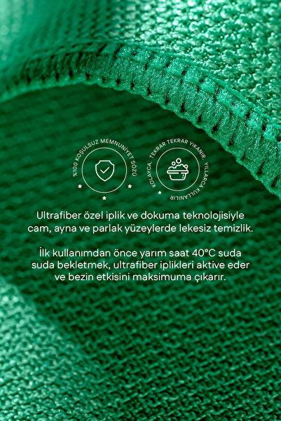 Silva Ultrafiber Premium 3'lü Cam Bezi (40×40 cm)