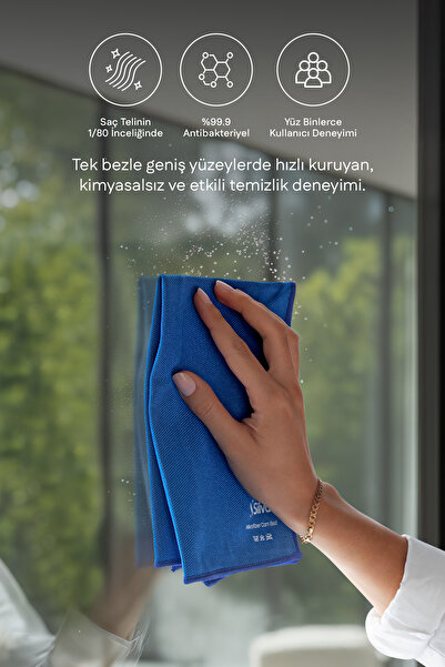 Silva Ultrafiber Premium 3'lü Cam Bezi (40×40 cm)