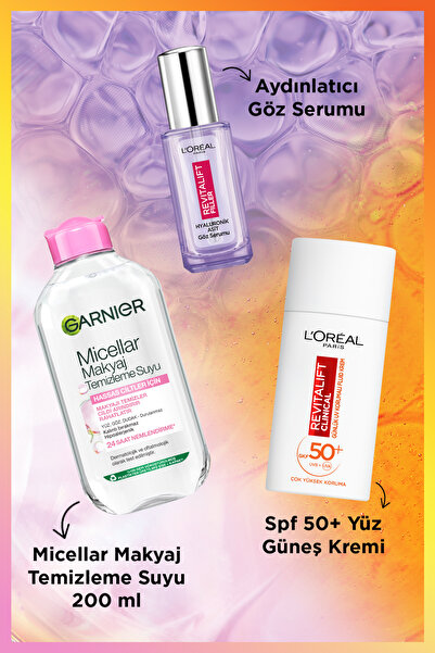 L'Oreal Paris Revitalift Filler Göz Serumu + 200ml Micellar Makyaj Temizleme ...