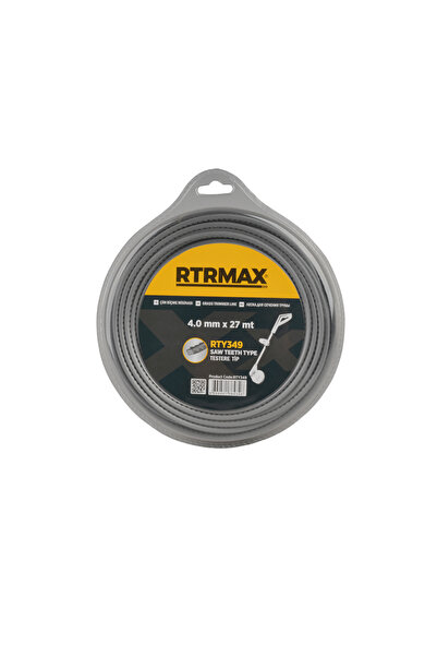 Rtrmax RTY349 Tırpan Misinası Testere Gri 4.0 mm x 27 Mt