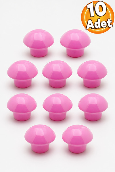 Badem10 Κουμπί μανιταριού Μεταλλικό (ΡΟΖ) Στρογγυλό Έπιπλα Παιδικού Δωματίου ...