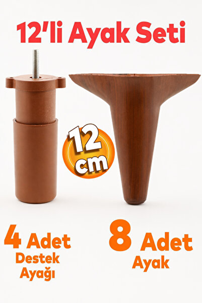 Badem10 Aspen 12'li Set Mobilya Kanepe Koltuk Tv Ünitesi Baza Ayağı Ayakları ...