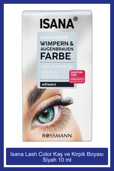 ISANA Lash Color Kaş ve Kirpik Boyası Siyah 10 ml