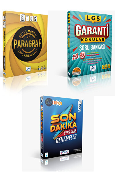 paraf yayınları LGS SÖZEL MANTIK VE PARAGRAF+GARANTİ KONULAR+SON DAKİKA DERS ...