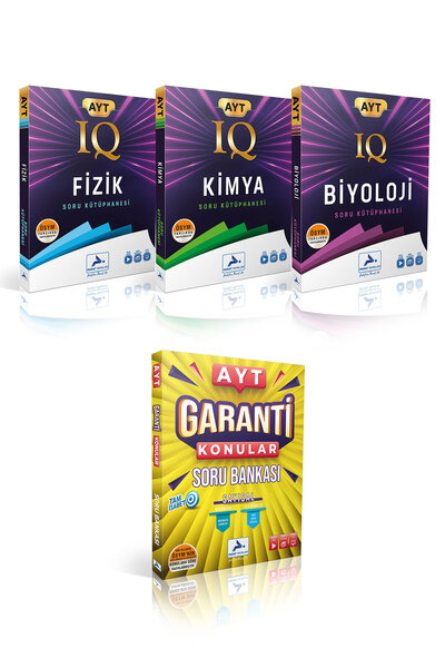 paraf yayınları SAYISAL ÖĞRENCİLER İÇİN AYT IQ SORU KÜTÜPHANESİ SAYISAL SET +...