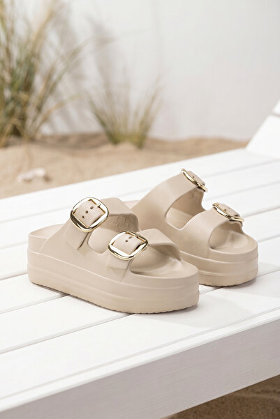 DARK SEER Γυναικεία ορθοπεδικά πέδιλα με αγκράφα DS Monapi.Yakut Mink EVA