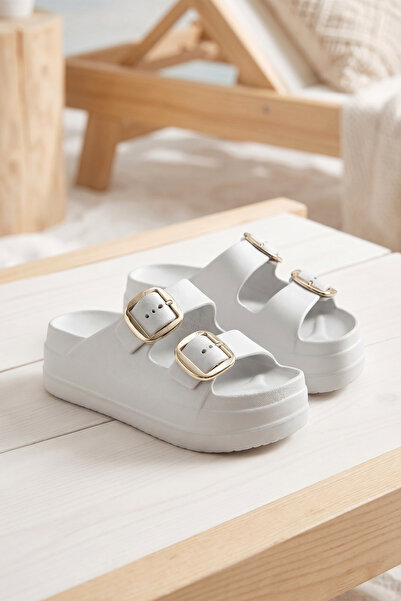 DARK SEER Γυναικεία πέδιλα με αγκράφα DS Monapi.Yakut Grey Orthopedic EVA