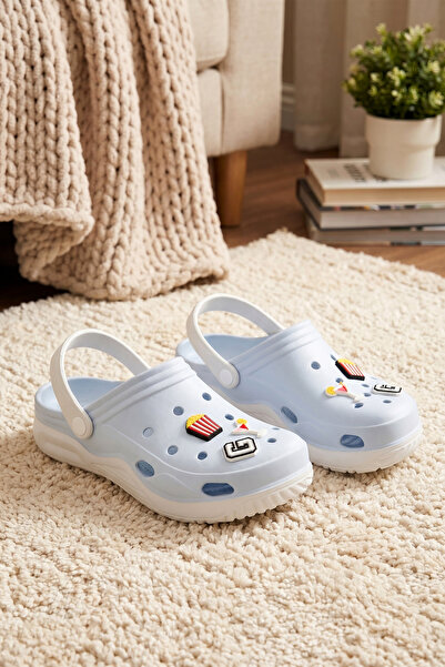 DARK SEER Γυναικεία Σανδάλια Παντόφλες DS Monapi.Ste Λευκά Μπλε Ορθοπεδικά EVA