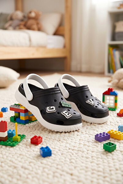 DARK SEER DS Monapi.Stela Μαύρα Ορθοπεδικά Παιδικά Σανδάλια EVA