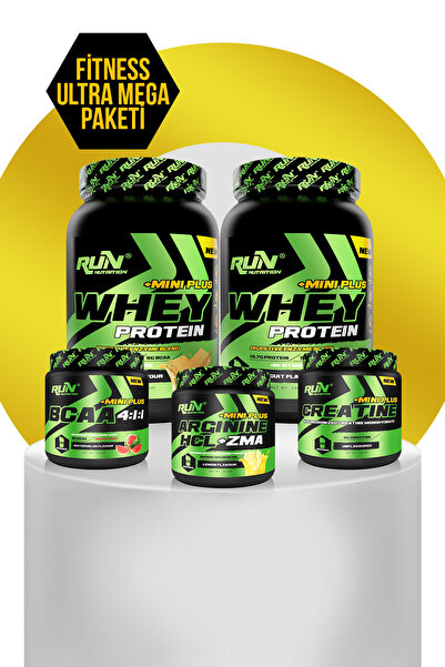 Run Nutrition Fitness MİNİ MEGA - 2x Whey Mini Plus Bisküvi, Bcaa Karpuz, Cre...