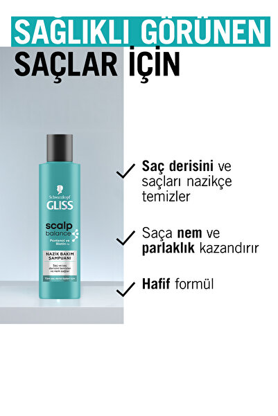 Gliss Scalp Balance Nazik Bakım Şampuanı 200 ML X 2 Adet