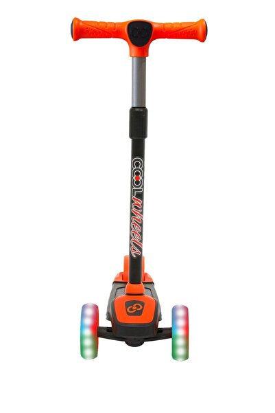 Furkan Toys Cool Wheels Led Işıklı 3 Tekerlekli Yükseklik Ayarlı TURUNCU Twist Scooter