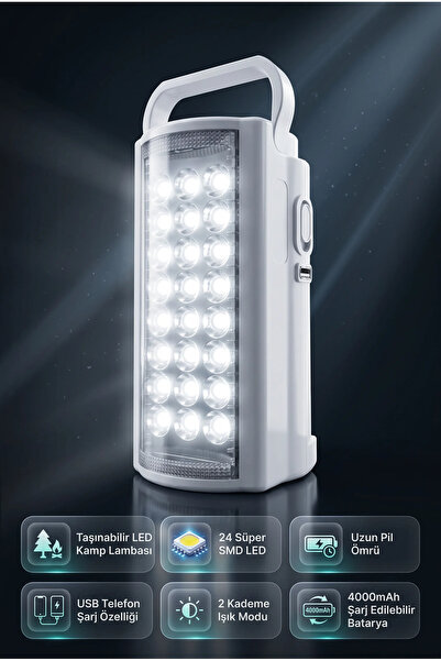 MAKAMP Şarjlı LED Kamp Lambası – Yüksek Lumen, Dayanıklı ve Taşınabilir