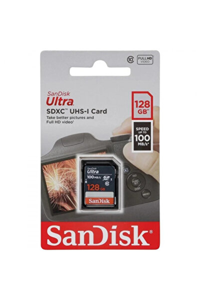 SanDisk Ultra 128gb 100mb/s Sdxc Hafıza Kartı Sdsdunr-128g-gn3ın