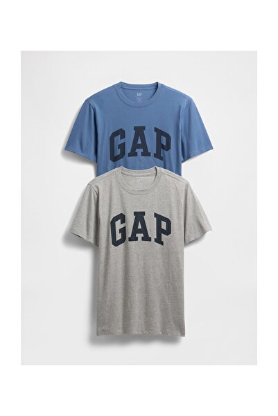 GAP T-Shirt Ανδρικό Μέγεθος XL Γκρι Μελανζέ Χρώμα Tbd
