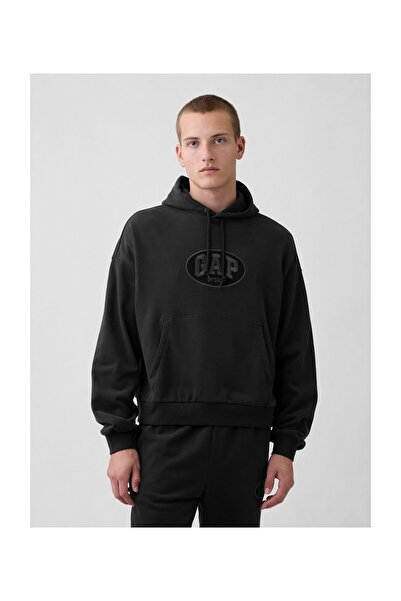 GAP Φούτερ Ανδρικό Μέγεθος S ΧΡΩΜΑ MOONLESS NIGHT 77% ΒΑΜΒΑΚΙ 23% ΠΟΛΥΕΣΤΕΡ