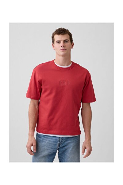 GAP T-Shirt Ανδρικό Μέγεθος XL Χρώμα Κόκκινο Τσάκρα 100% Βαμβάκι Καλύτερο Βαμ...