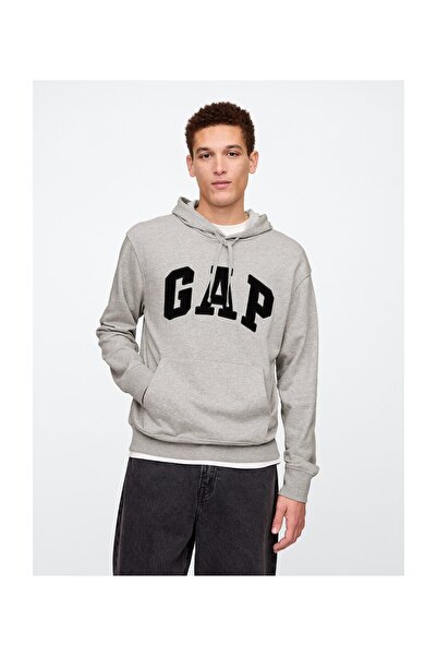 GAP Ανδρικό φούτερ με λογότυπο V-frch Ft Heritage 868453008-Γκρι