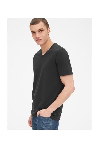 GAP Pánské tričko velikosti XL, barva TRUE BLACK, 100% bavlna