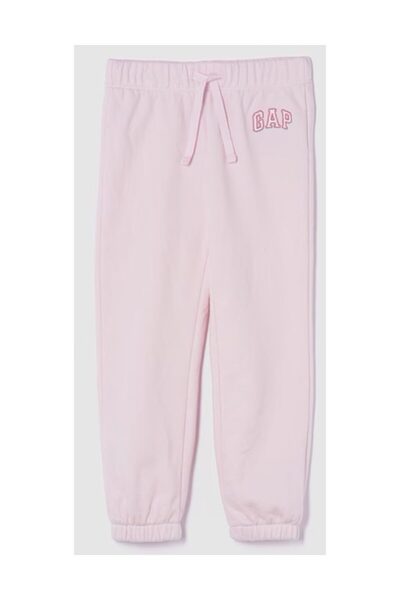 GAP Ανοιχτό ροζ κοριτσίστικο ελαστικό παντελόνι με κανονική εφαρμογή 743507002