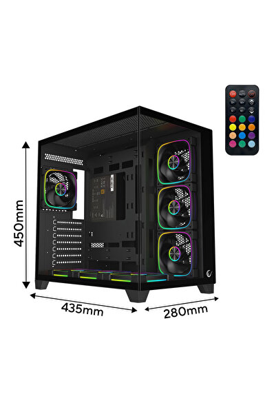 Rampage SEALITE Siyah 750W 80 Plus Bronze ATX/M-ATX 7x12cm ARGB Pwm Fan+Kuman...