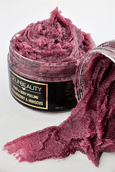 SELİNBEAUTY Çilek - Hibiscus El Ve Vücut Peeling 250 ml