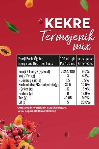 Zühre Ana Kekre Termojenik Mix 250 Ml