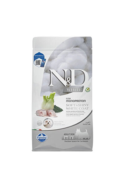 N&D White Levrek Rezene Ve Spirulina Küçük Irk Beyaz Yetişkin Köpek Maması 2 ...
