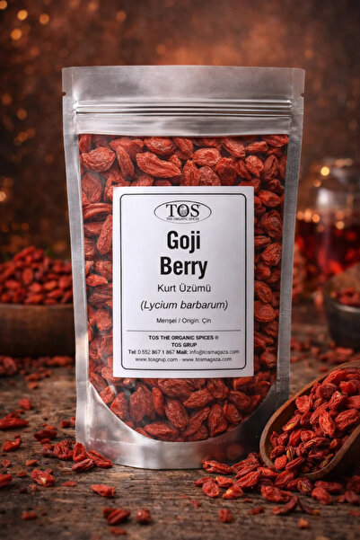 TOS The Organic Spices توت غوجي 500 جرام عنب الذئب (الجودة الأولى) ليسيوم بار...