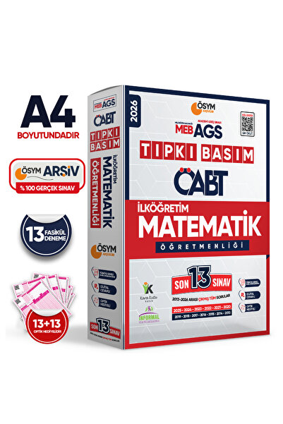İnformal Yayınları 2026 MEB-AGS ÖABT İlköğretim Matematik Öğretmenliği ÖSYM T...