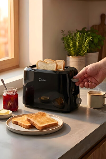 Kiwi KT-6518 Ekmek Kızartma Makinesi | 700W & Ayarlanabilir Kızartma & Çift Yuva