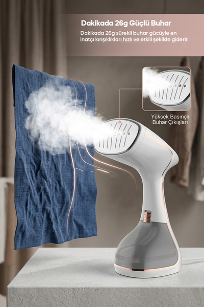 Sinbo SSI-6634 - Dikey Buharlı Kırışıklık Giderici - 1640W - Beyaz