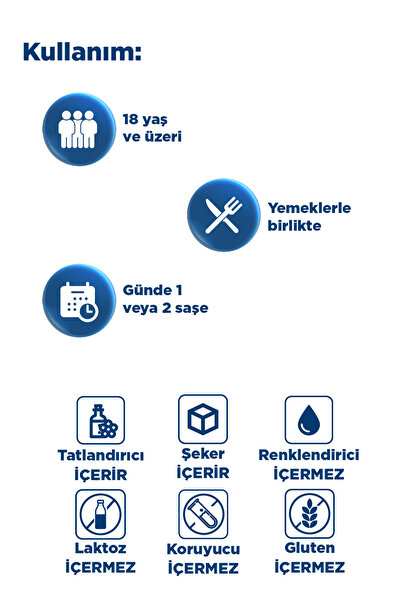 Dynavit Collagen Quatro 30 Saşe x2-Hidrolize Peptit Tip 2 Tavuk Kolajeni,MSM,Glukozamin ve Kondroitin Sülfat