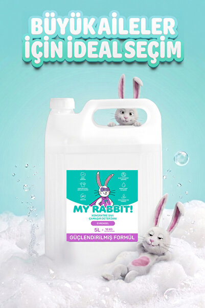 My Rabbit! Sıvı Çamaşır Deterjanı Leke Çıkartıcı Konsantre Formül, Derin Temi...