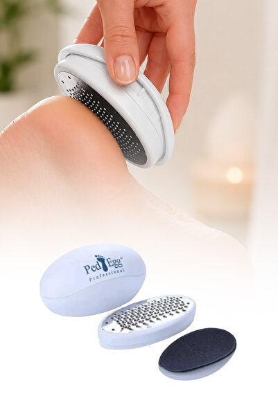 omilife Ped Egg Ayak Rendesi Topuk Nasır Temizleyici Ergonomik Ayak Bakım Tör...
