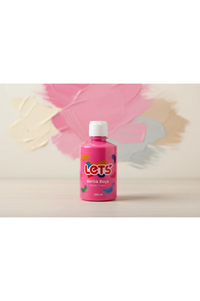 Lets Akrilik Boya Pembe 250 ml