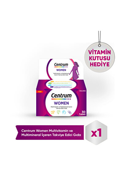 Centrum Women Multivitamin 30'lu Tablet +Vitamin Kutusu Hediye