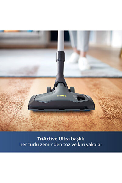 Philips Marathon Ultimate Toz Torbasız Elektrikli Süpürge, PowerCyclone 10, TriActive Başlık, XB9125/07
