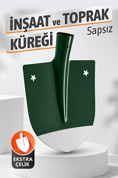 Badem10 Yapar Sapsız Güçlendirilmiş Çelik İnşaat Toprak Bahçe Küreği 1,70 mm ...