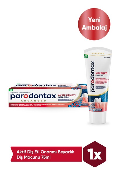 Parodontax Diş Eti Güçlendirme ve Koruma Diş Macunu 75ml + Diş Eti Güçlendirme ve Koruma Ağız Bakım