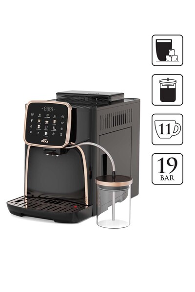 Arzum OK0028 Okka Espresso Pro M Tam Otomatik Espresso Makinesi, 11 Sıcak ve ...