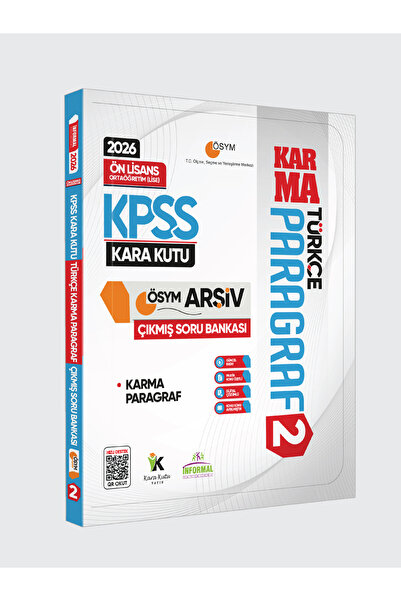 Karakutu Yayınları 2026 KPSS Önlisans/Ortaöğretim Türkçenin Kara Kutusu PARAG...