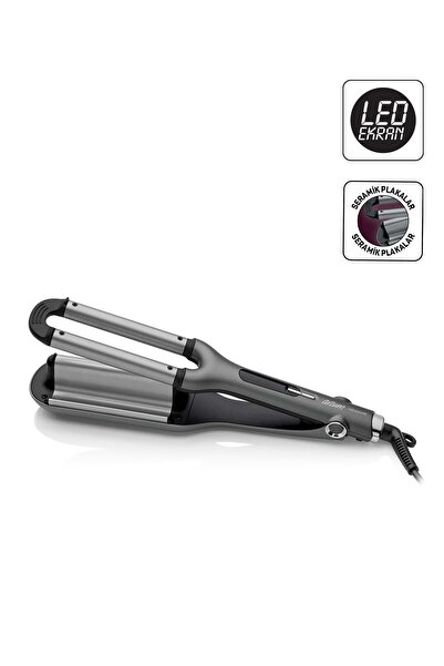 Arzum AR5079 Trendcare Seramik Saç Maşası 16 mm, 9 Kademeli Isı Ayarlı Wag Ma...