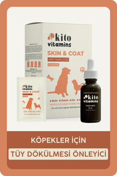 kito Skin & Coat Köpekler Için Multivitamin (TÜY SAĞLIĞI DESTEKLEYİCİ TÜY DÖK...