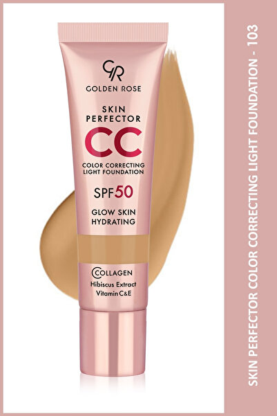Golden Rose CC Krem Skin Perfector Color Correcting Light Foundation - 103