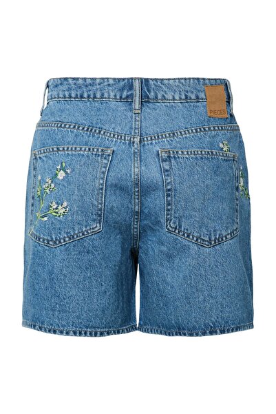 PIECES PCSKY HW EMBROIDERY DENIM SHORTS BC