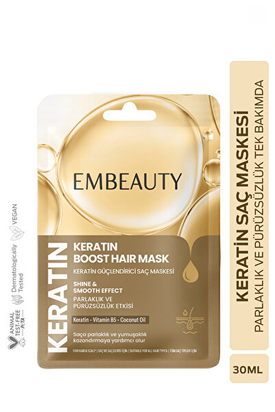 Embeauty Keratin Boost Hair Mask Işıltı ve Yumuşaklık Etkili Saç Maskesi 30 ml