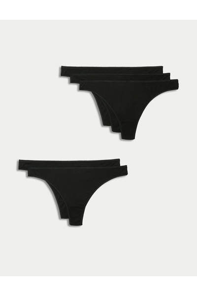 Marks & Spencer 5pk Pure Cotton Thongs