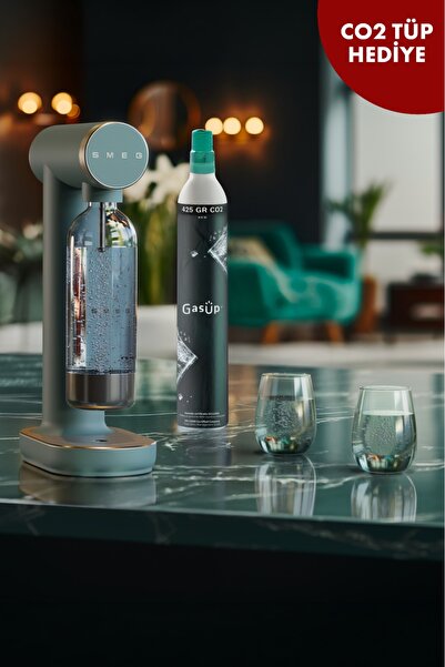 SMEG Soda Makinesi Tritan™ Renew Mat Emerald Green