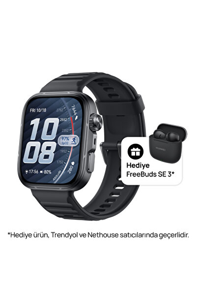 Huawei Watch Fit 5 Pro Akıllı Saat - Siyah, Huawei Freebuds SE3 Siyah Hediyeli